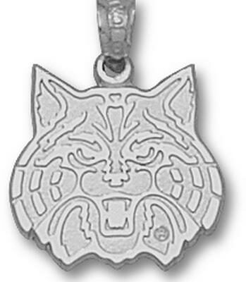 Arizona Wildcats "Wildcat Face" 1/2" Pendant - Sterling Silver Jewelry