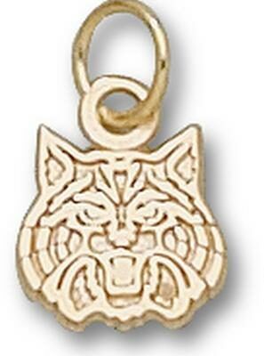 Arizona Wildcats "Wildcat Face" 5/16" Charm - 14KT Gold Jewelry