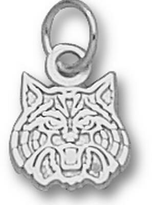 Arizona Wildcats "Wildcat Face" 5/16" Charm - Sterling Silver Jewelry