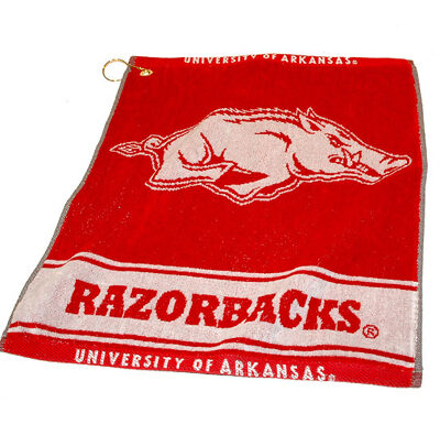 Arkansas Razorbacks 16" x 19" Woven Golf Towel (Set of 2)