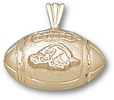 Arkansas Razorbacks "Football with Razorback" Pendant - 14KT Gold Jewelry