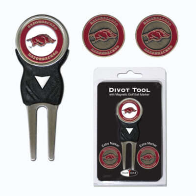 Arkansas Razorbacks Golf Ball Marker and Divot Tool Pack