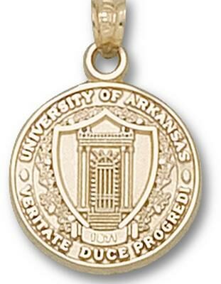 Arkansas Razorbacks "Seal" Pendant - 10KT Gold Jewelry