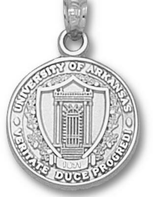 Arkansas Razorbacks "Seal" Pendant - Sterling Silver Jewelry