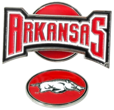 Arkansas Razorbacks Slider Clip with Golf Ball Marker (Set of 3)