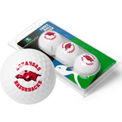 Arkansas Razorbacks Top Flite XL Golf Balls 3 Ball Sleeve (Set of 3)