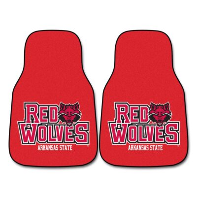 Arkansas State Red Wolves 27" x 18" Auto Floor Mat (Set of 2 Car Mats)