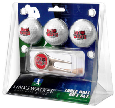 Arkansas State Red Wolves 3 Golf Ball Gift Pack with Cap Tool