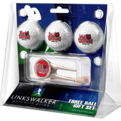 Arkansas State Red Wolves 3 Golf Ball Gift Pack with Cap Tool