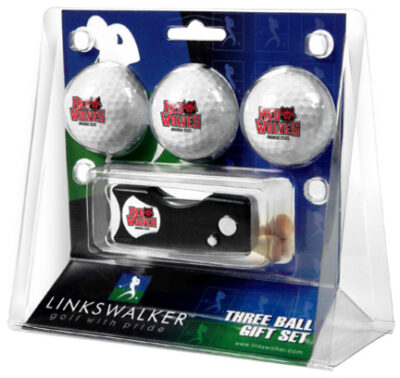 Arkansas State Red Wolves 3 Golf Ball Gift Pack with Spring Action Tool