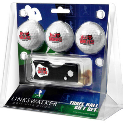 Arkansas State Red Wolves 3 Golf Ball Gift Pack with Spring Action Tool