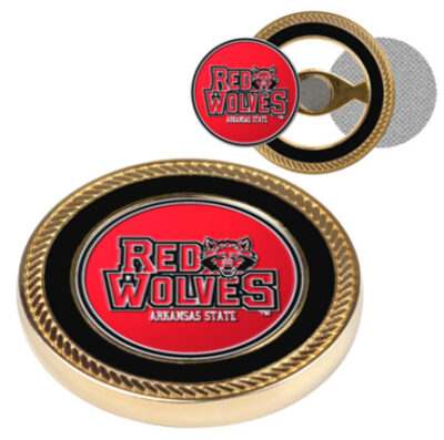 Arkansas State Red Wolves Challenge Coin with Ball Markers (Set of 2)