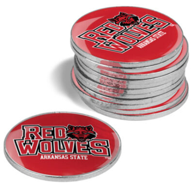 Arkansas State Red Wolves Golf Ball Marker (12 Pack)