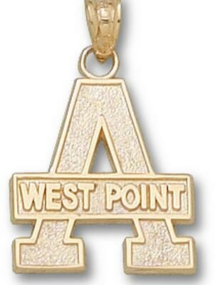 Army Black Knights "A Westpoint" Pendant - 10KT Gold Jewelry