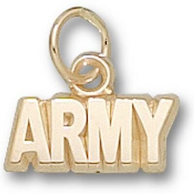 Army Black Knights "Army" 3/16" Charm - 14KT Gold Jewelry