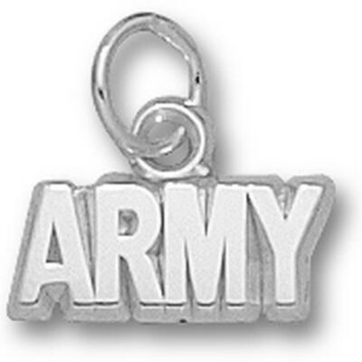 Army Black Knights "Army" 3/16" Charm - Sterling Silver Jewelry