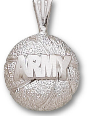 Army Black Knights "Army Basketball" Pendant - Sterling Silver Jewelry