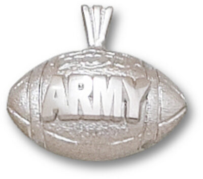 Army Black Knights "Army Football" Pendant - Sterling Silver Jewelry