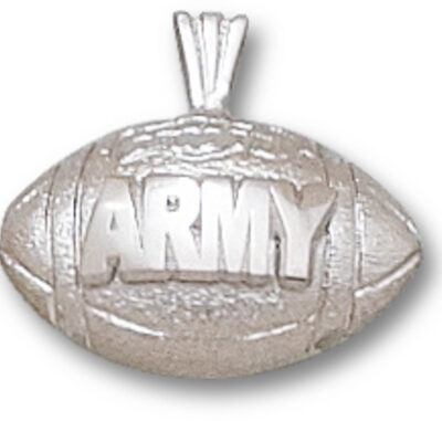 Army Black Knights "Army Football" Pendant - Sterling Silver Jewelry