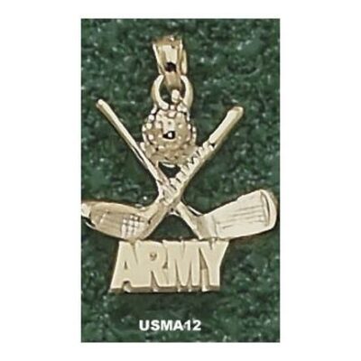 Army Black Knights "Army Golf Clubs" Pendant - 10KT Gold Jewelry