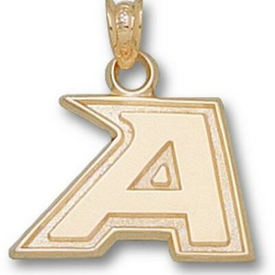 Army Black Knights New "A" 1/2" Pendant - 10KT Gold Jewelry