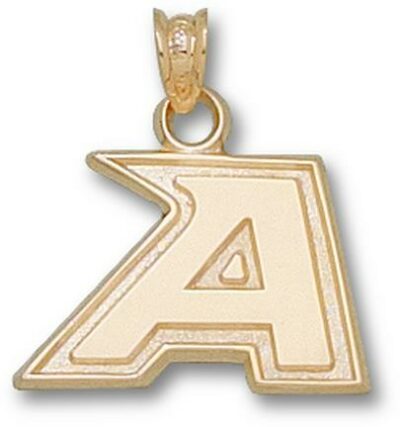 Army Black Knights New "A" 1/2" Pendant - 14KT Gold Jewelry