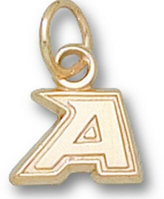 Army Black Knights New "A" 1/4" Charm - 10KT Gold Jewelry