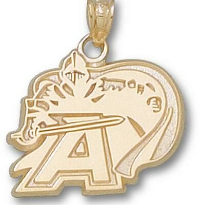 Army Black Knights New "A Knight Logo" 5/8" Pendant - 14KT Gold Jewelry