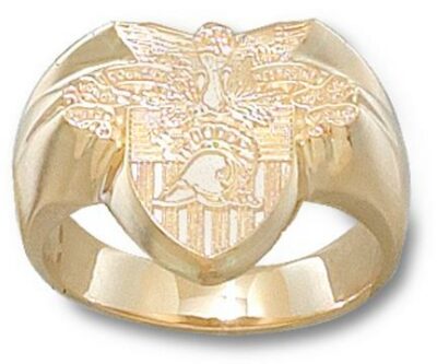 Army Black Knights "Seal" Men's Ring Size 10 1/4 - 14KT Gold Jewelry