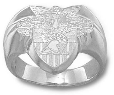 Army Black Knights "Seal" Men's Ring Size 10 1/4 - Sterling Silver Jewelry