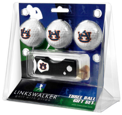 Auburn Tigers 3 Golf Ball Gift Pack with Spring Action Tool