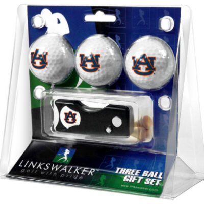 Auburn Tigers 3 Golf Ball Gift Pack with Spring Action Tool