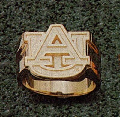 Auburn Tigers "AU" 5/8" Men's Ring Size 10 1/4 - 10KT Gold Jewelry