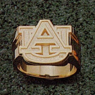 Auburn Tigers "AU" 5/8" Men's Ring Size 10 1/4 - 10KT Gold Jewelry