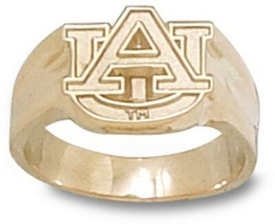 Auburn Tigers "AU" Ladies' Ring Size 7 - 14KT Gold Jewelry