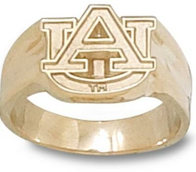 Auburn Tigers "AU" Ladies' Ring Size 7 - 14KT Gold Jewelry