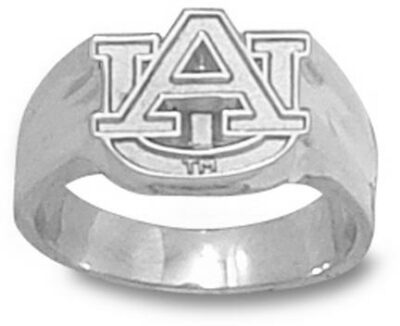 Auburn Tigers "AU" Ladies' Ring Size 8 - Sterling Silver Jewelry