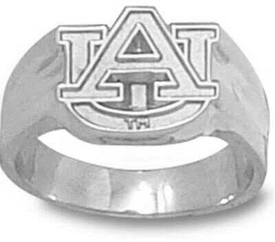 Auburn Tigers "AU" Ladies' Ring Size 8 - Sterling Silver Jewelry