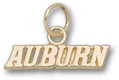 Auburn Tigers "Auburn" Charm - 10KT Gold Jewelry