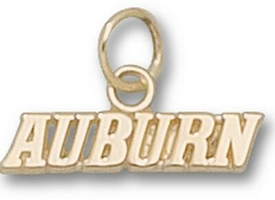 Auburn Tigers "Auburn" Charm - 10KT Gold Jewelry