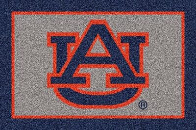 Auburn Tigers Blue "UA" 4' x 6' Team Door Mat