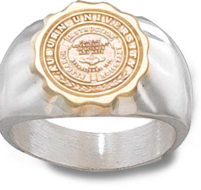 Auburn Tigers "Seal" Men's Ring Size 11 - 14KT Gold Jewelry