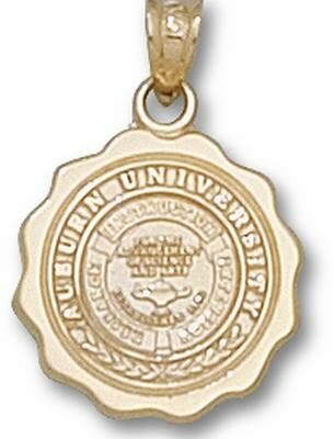 Auburn Tigers "Seal" Pendant - 14KT Gold Jewelry