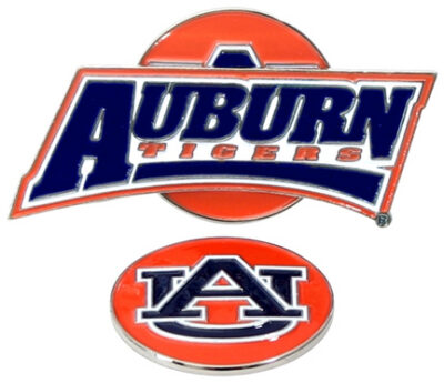 Auburn Tigers Slider Clip with Golf Ball Marker (Set of 3)