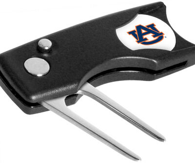 Auburn Tigers Spring Action Divot Tool with Golf Ball Marker (Set of 2)