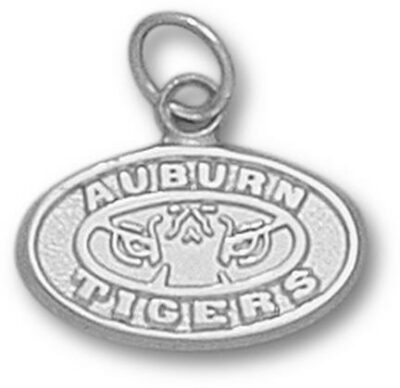 Auburn Tigers "Tiger Eyes" Logo 3/8" Charm - Sterling Silver Jewelry