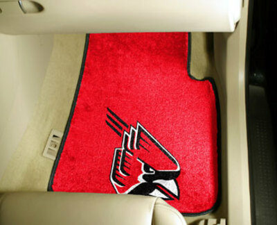 Ball State Cardinals 27" x 18" Auto Floor Mat (Set of 2 Car Mats)