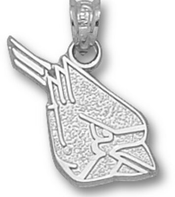 Ball State Cardinals "Cardinal Head" Pendant - Sterling Silver Jewelry