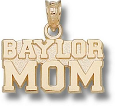 Baylor Bears "Baylor Mom" Pendant - 14KT Gold Jewelry