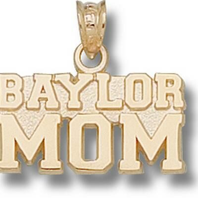 Baylor Bears "Baylor Mom" Pendant - 14KT Gold Jewelry